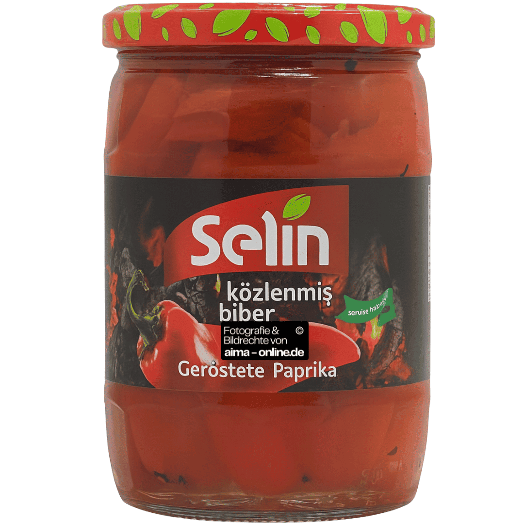 Selin - Geröstete Paprika, Közlenmiş Biber 350g