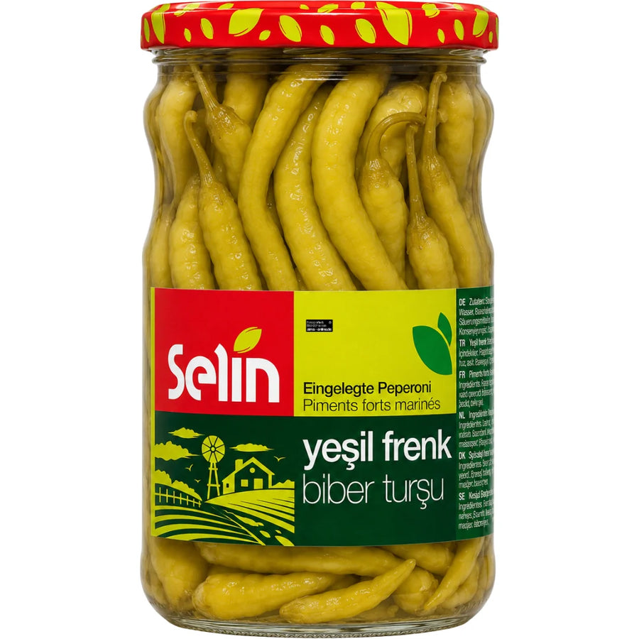 Selin - Eingelegte Peperoni, Yesil Frenk Biber Tursu 270g
