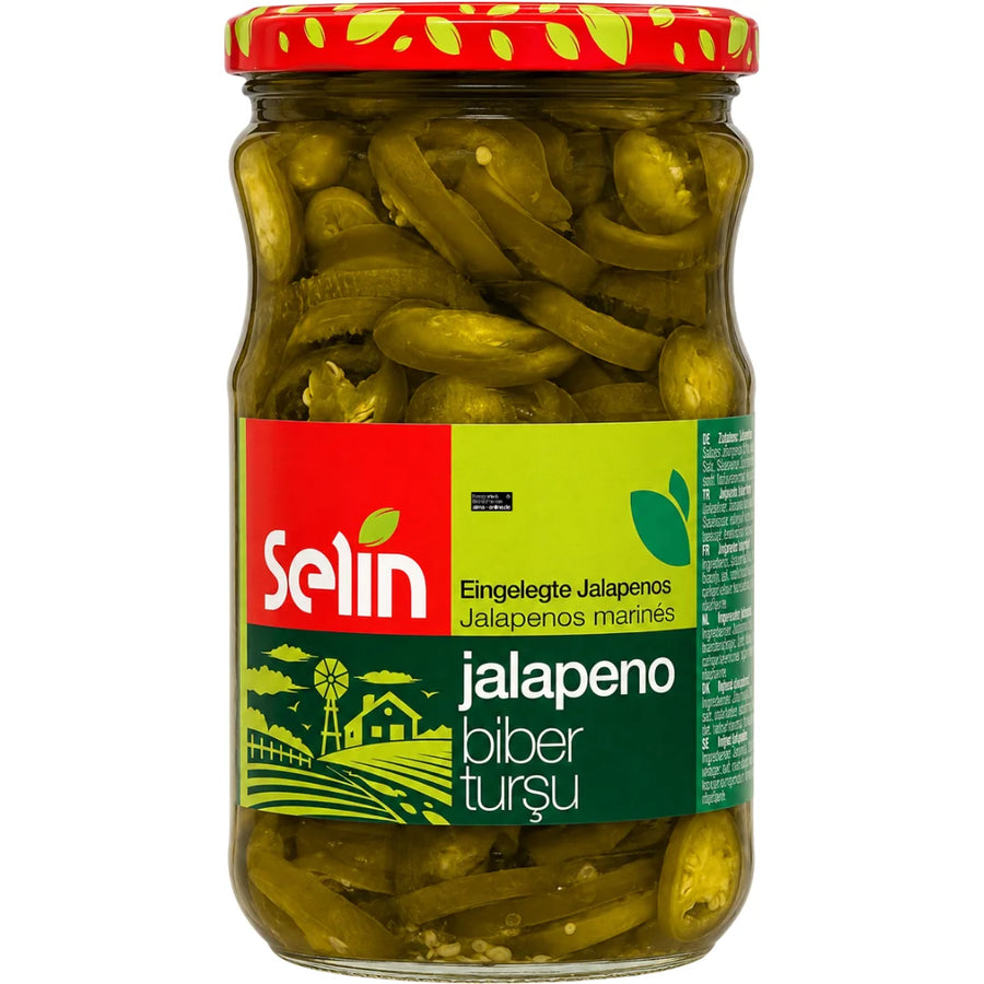 Selin Jalapeno Biber Tursu Eingelegte Jalapenos 300g