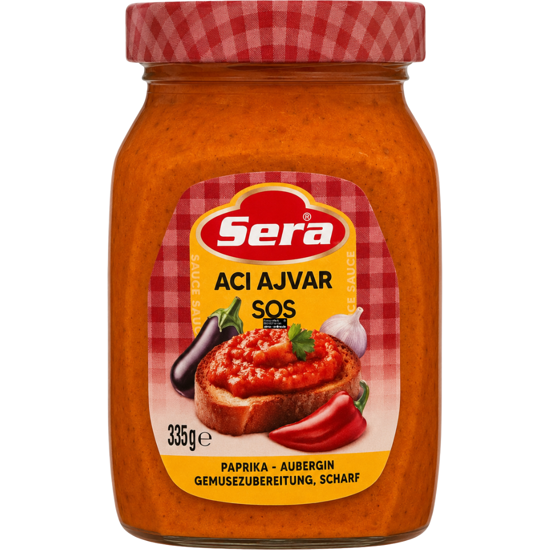 Sera - Paprika- & Auberginenpaste in Scharf 335g