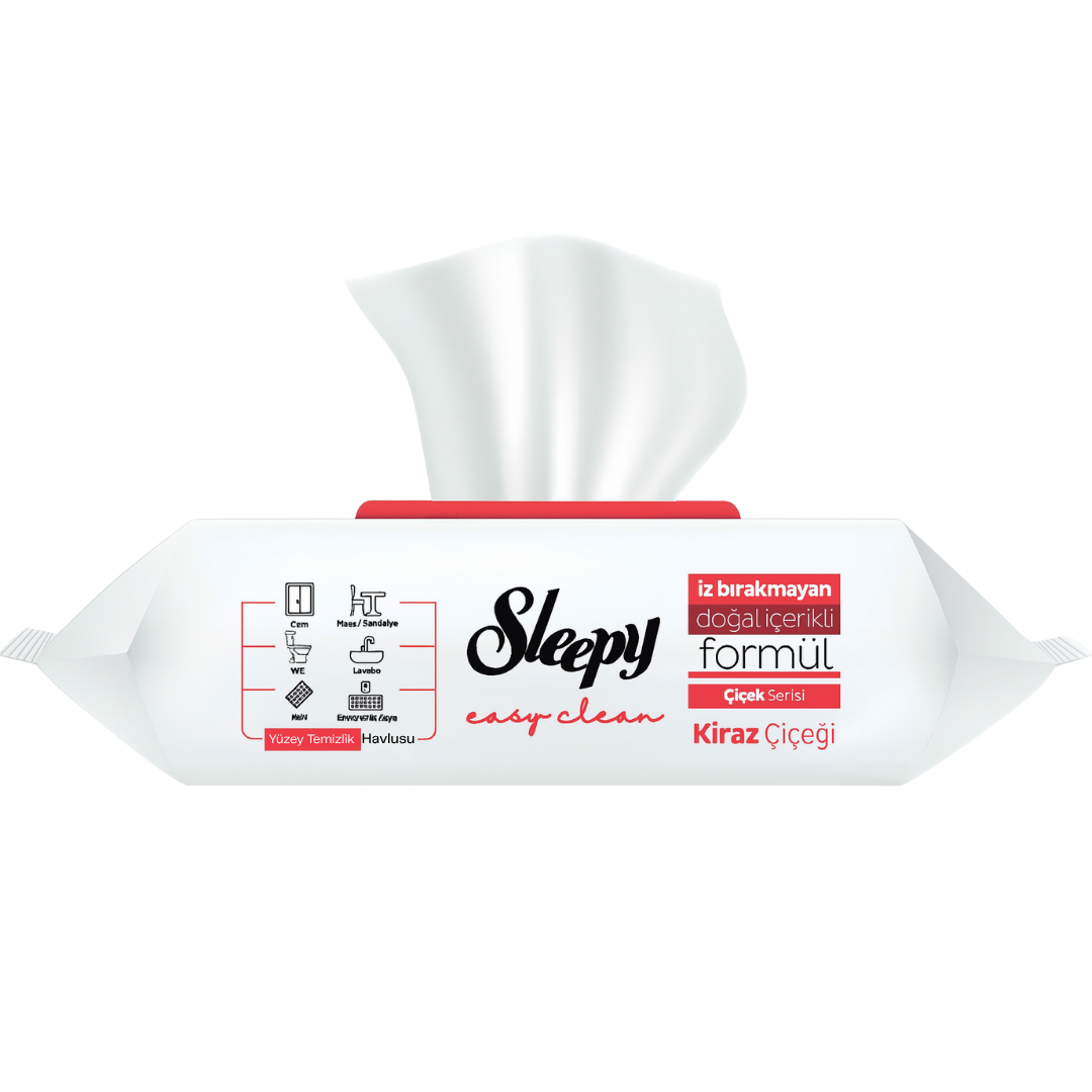 Sleepy Easy Clean - Oberflächenreinigungstücher mit Kirschblütenduft 100 Stück