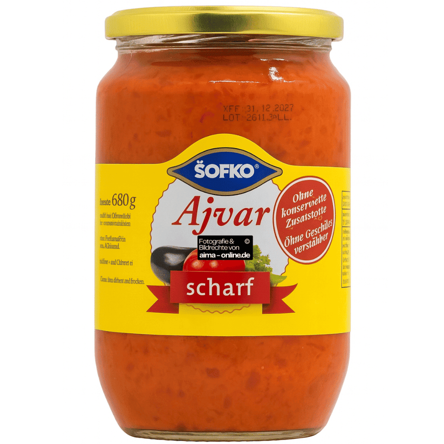 Sofko - Auberginenpaste, Ajvar in Scharf 680g