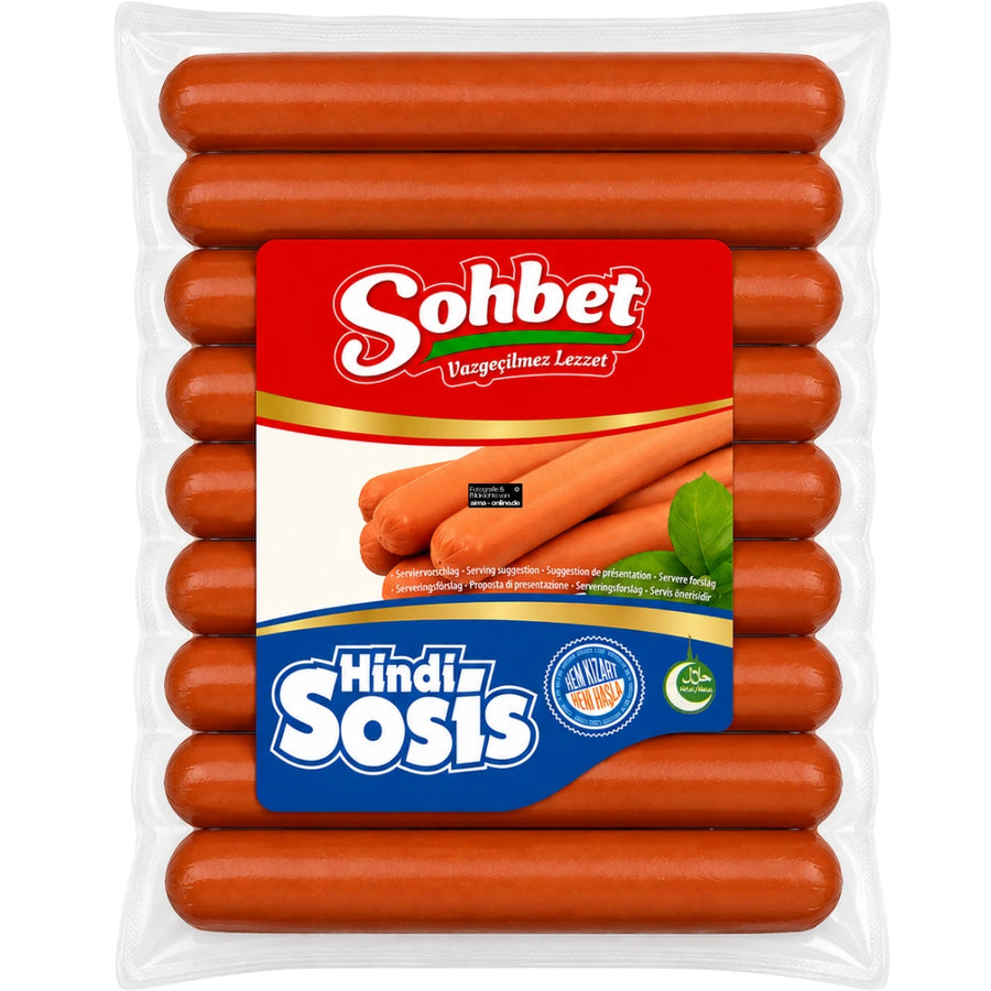 Sohbet - Geflügelwürstchen mit Putenfleisch, Hindi Sosis 500g