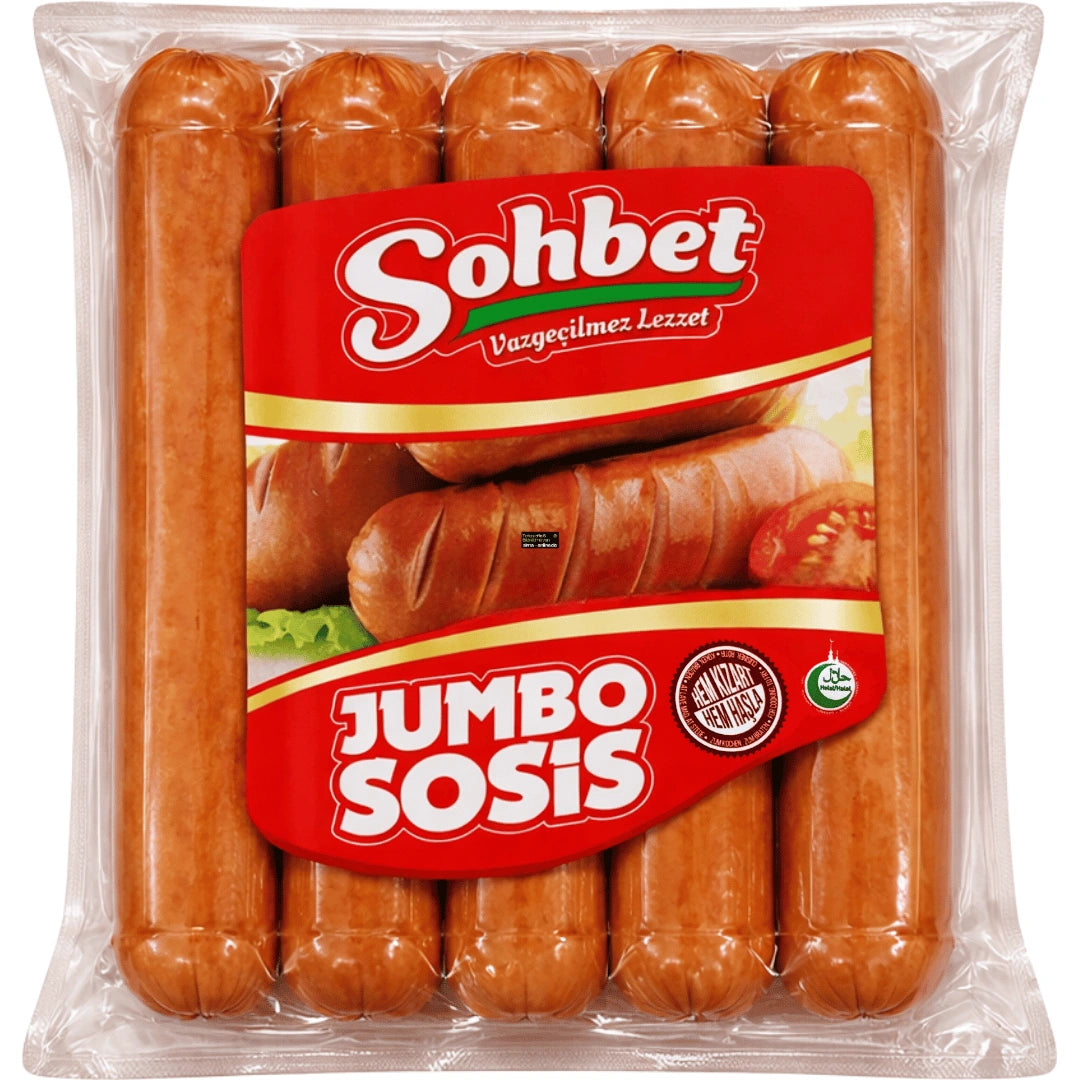 Sohbet - Jumbo Würstchen mit Rindfleisch, Jumbo Sade Sosis 1000g