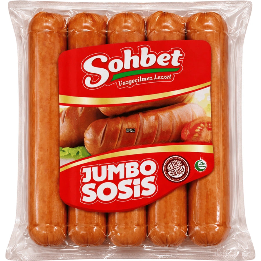 Sohbet - Jumbo Würstchen mit Rindfleisch, Jumbo Sade Sosis 1000g