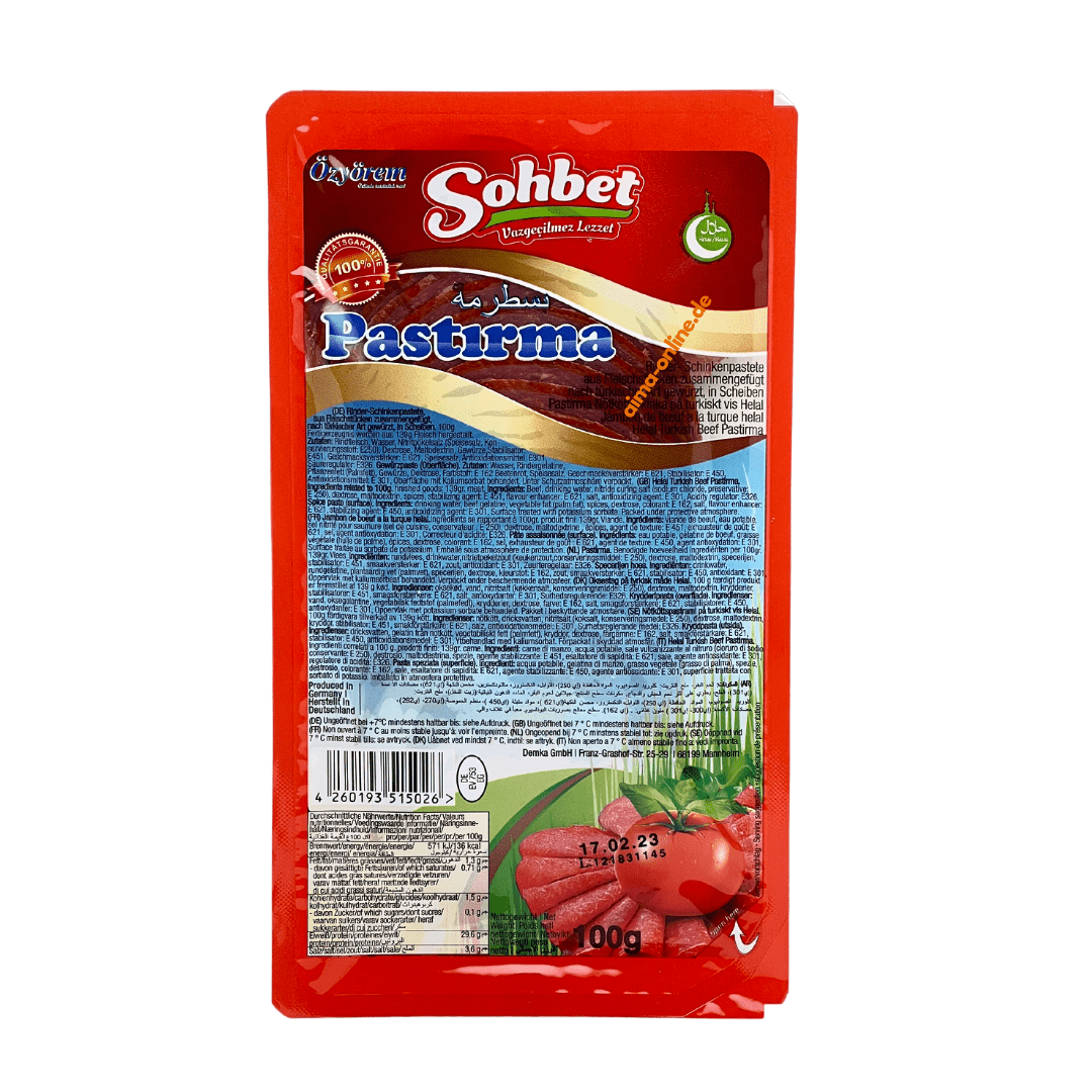 Sohbet Pastırma dana jambon 100gr