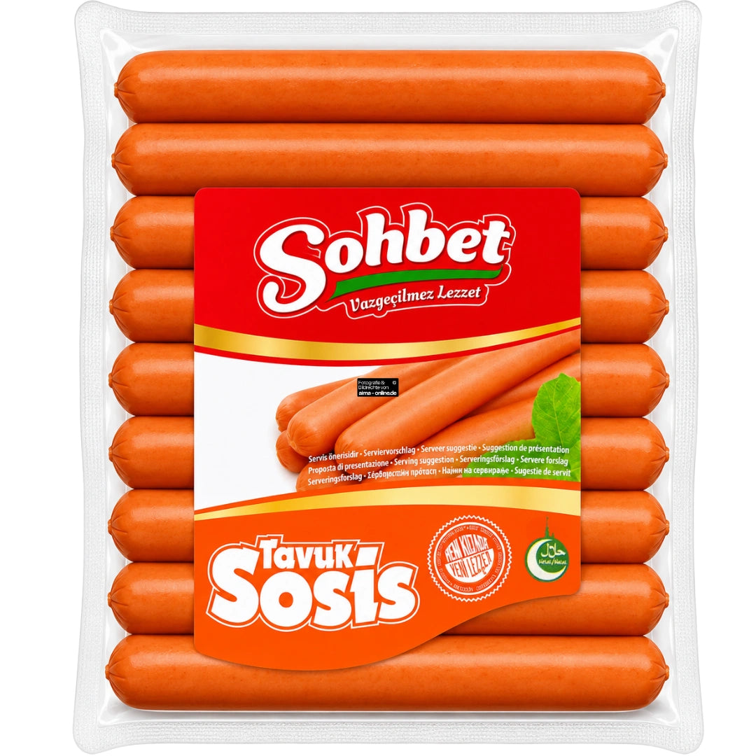Sohbet - Hähnchenwürstchen, Tavuk Sosis 500g