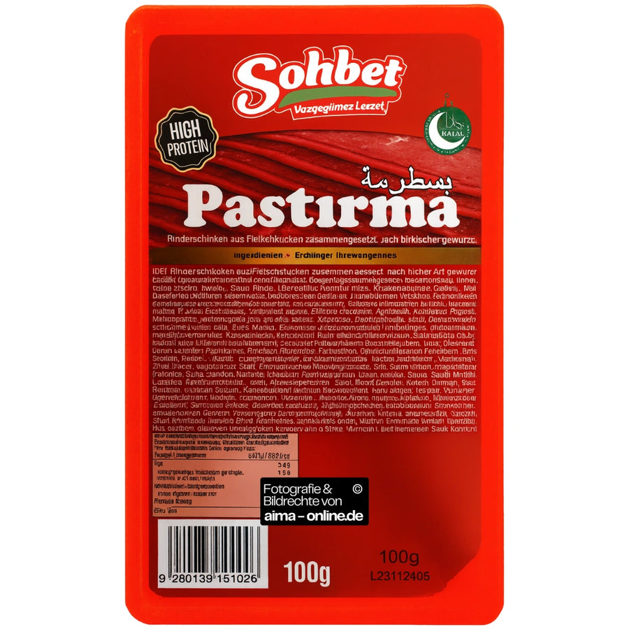 Sohbet Pastirma Rinderschinken 100g