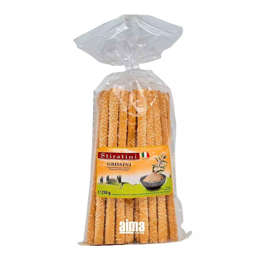 Stiratini Grissini - susamlı ekmek çubukları 250g