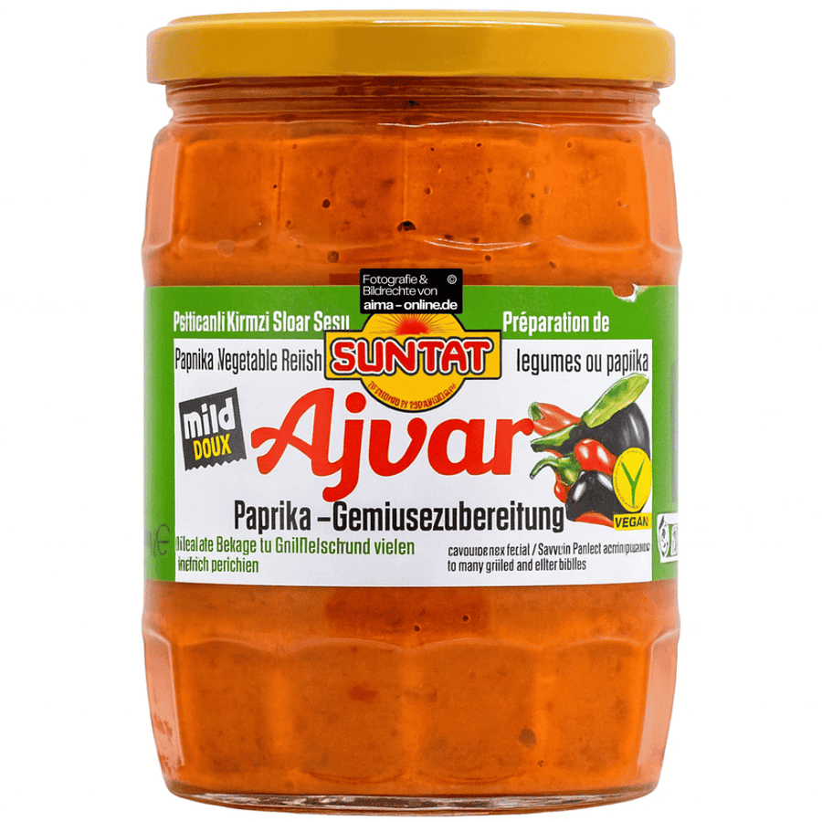Suntat - Auberginenpaste, Ajvar in Mild 535g
