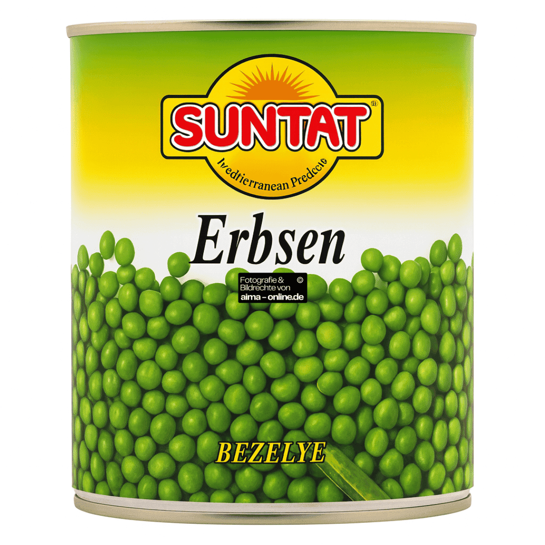 Suntat - Erbsen, Bezelye 800g