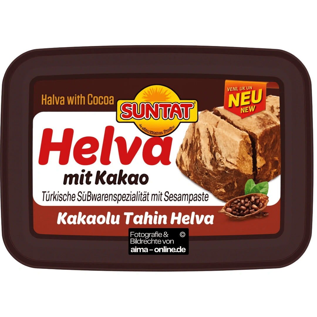 Suntat - Helva mit Kakao, Kakaolu Tahin Helva 350g