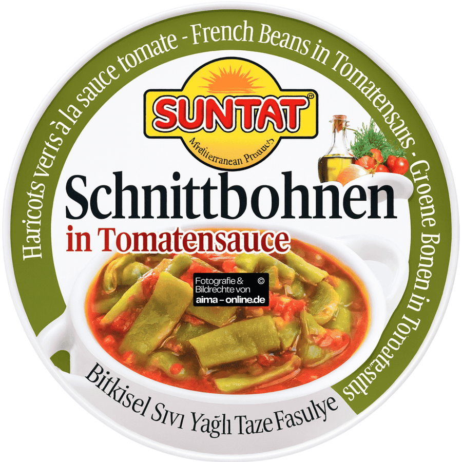 Suntat - Schnittbohnen in Tomatensauce, Bitkisel Sivi Yagli Taze Fasulye 350g