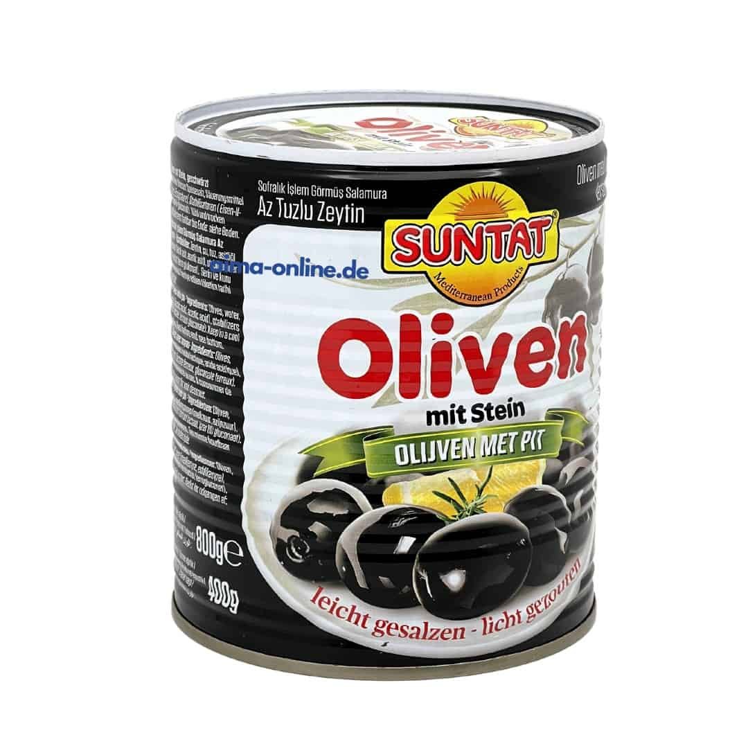 Suntat Taşlı Siyah Zeytin 800gr