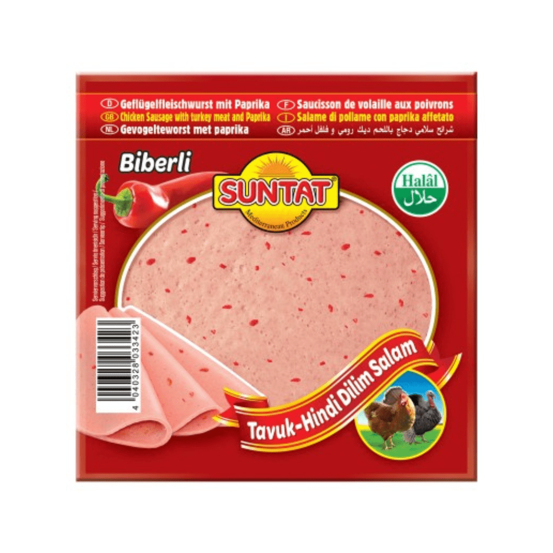 Suntat biberli kanatlı eti sosisi 200gr