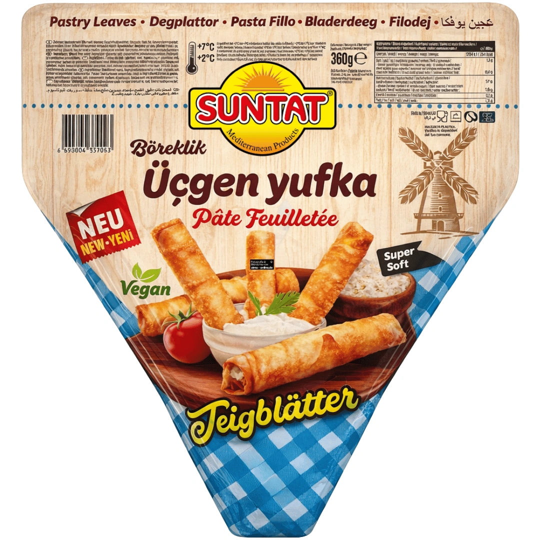 Suntat - Teigblätter, Ücgen Yufka (Vegan) 360g