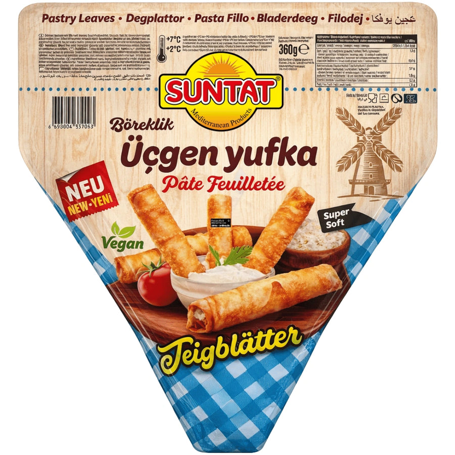 Suntat - Teigblätter, Ücgen Yufka (Vegan) 360g