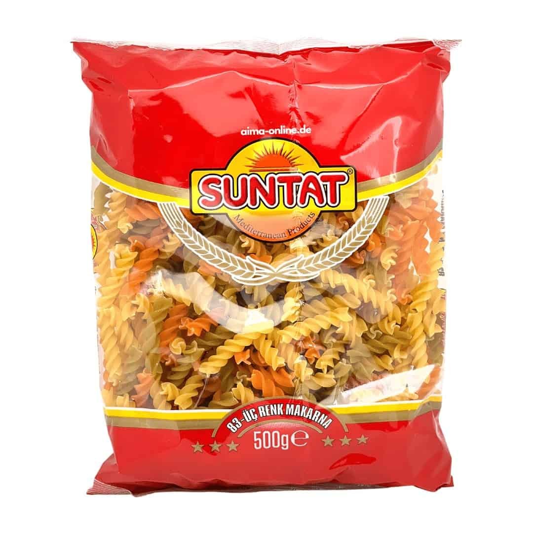 Suntat Üç Renk Makarna Üç Renkli Erişte 500gr