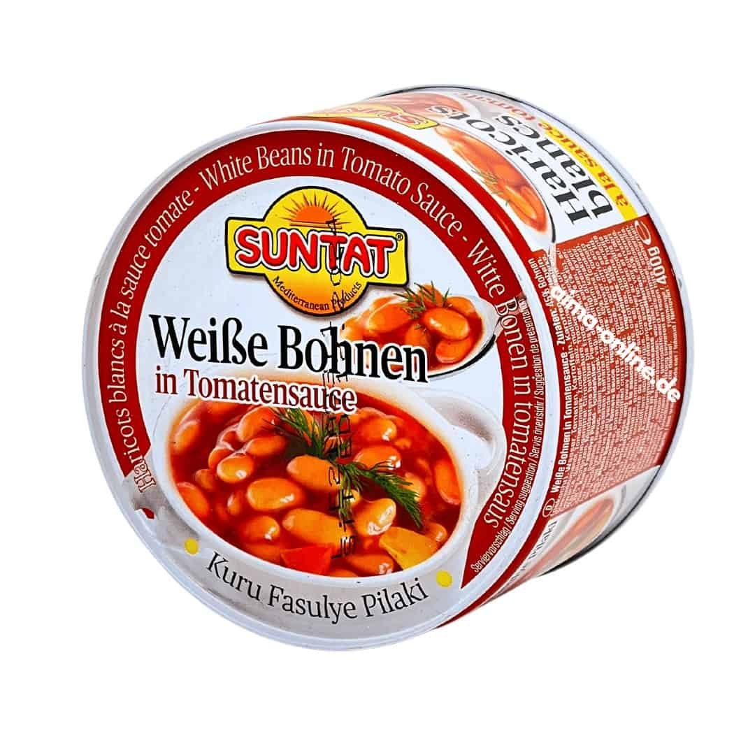 Suntat Domates soslu beyaz fasulye 400g