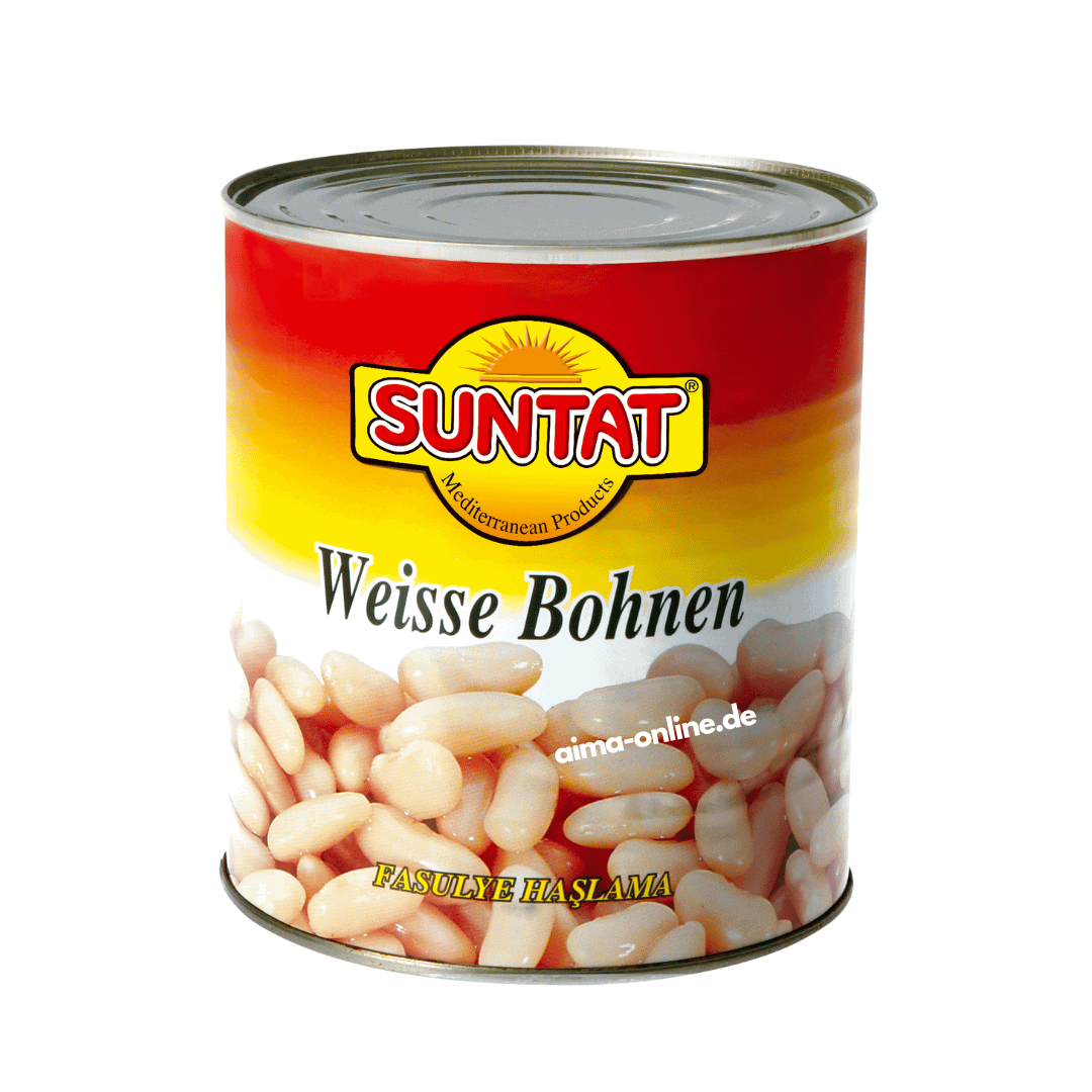 Suntat Beyaz Fasulye - Fasulye Haslanmış 480gr