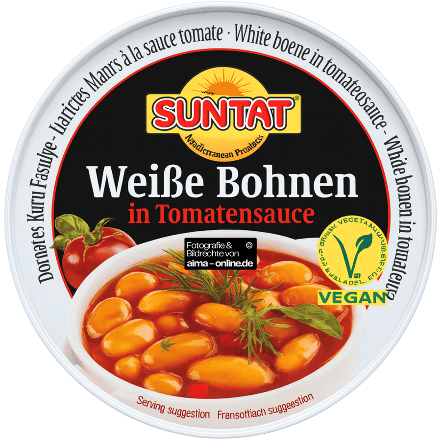 Suntat - Weiße Bohnen in Tomatensauce 400g