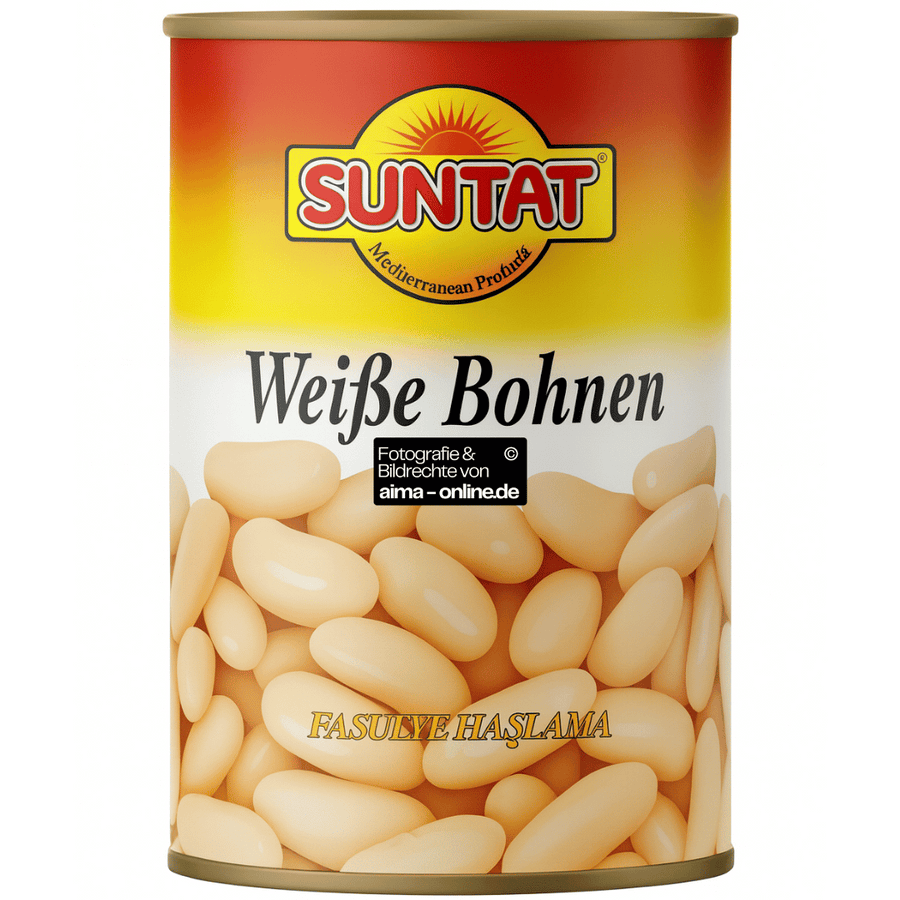 Suntat - Weiße Bohnen, Fasulye Haslama 400g