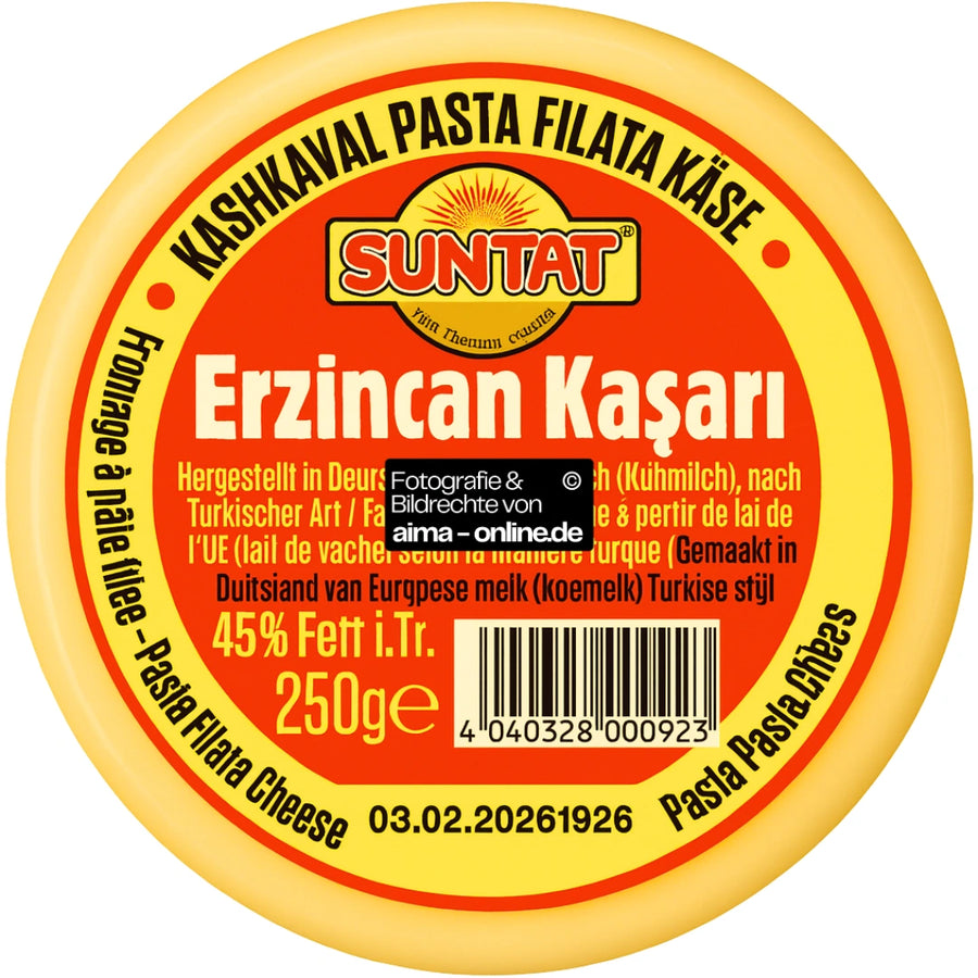 Suntat - Erzincan Pasta Filata Käse (Kashkaval), Erzincan Kasar Peyniri 250g