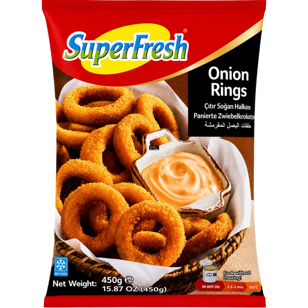 SuperFresh Citir Sogan Halkasi - Panierte Zwiebelringe 450g