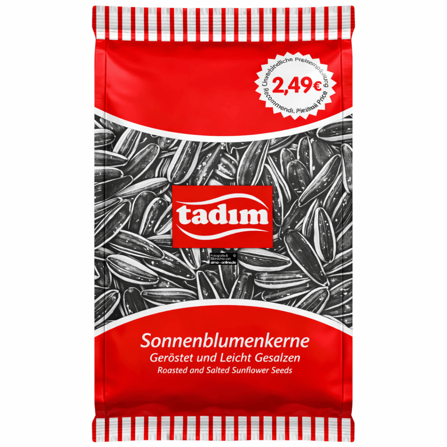 Tadim - Sonnenblumenkerne, geröstet und leicht gesalzen 270g. Jetzt bestellen.
