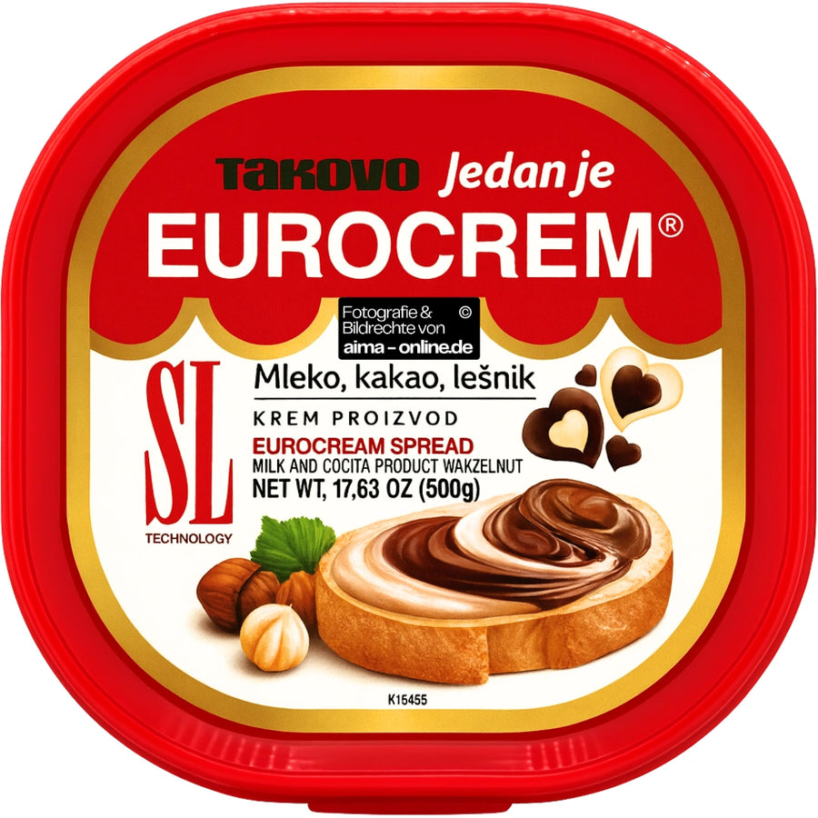 Takovo Eurocrem - Aufstrich aus Milch-und Kakaocreme 500g