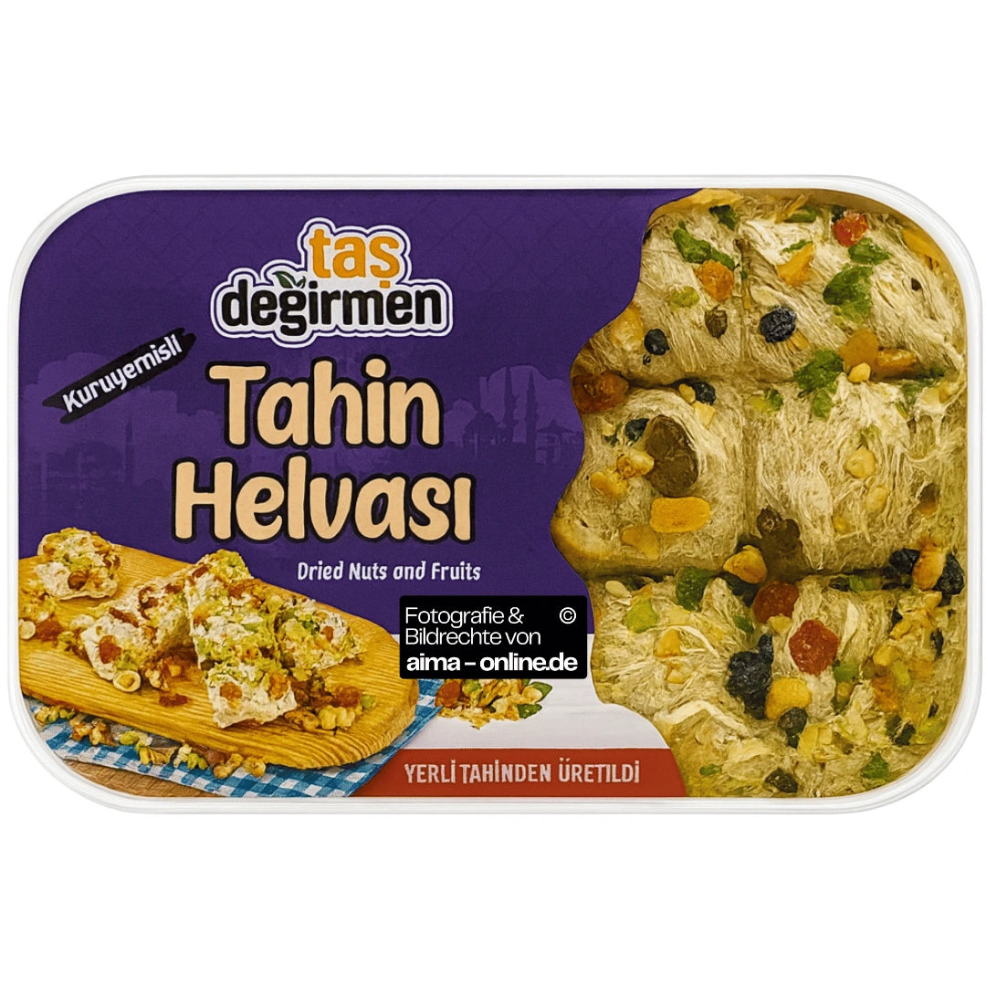 Tas Degirmen - Tahin Helvasi mit getrockneten Nüssen und Früchten, Saray Helvasi 400g