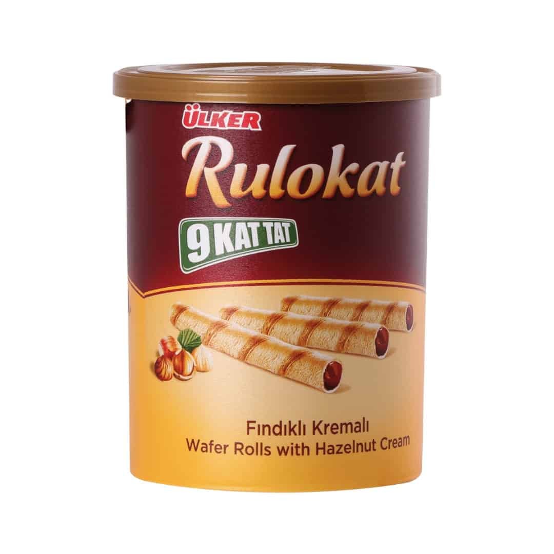 Ülker Rulokat Fındıklı Kremali - fındık kremalı gofret ruloları 170gr