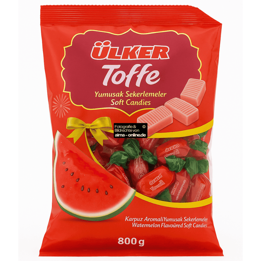 Ülker - Toffe, Bonbons mit Wassermelonengeschmack 225g