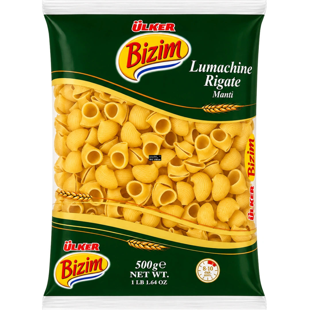 Ülker Bizim Manti Lumachine Rigate 500g