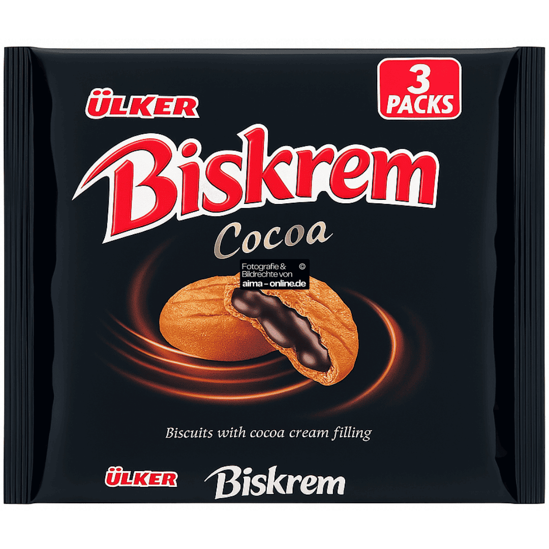 Ülker - Biskrem Cocoa mit Cremiger Kakaofüllung 3er Pack 3x100g