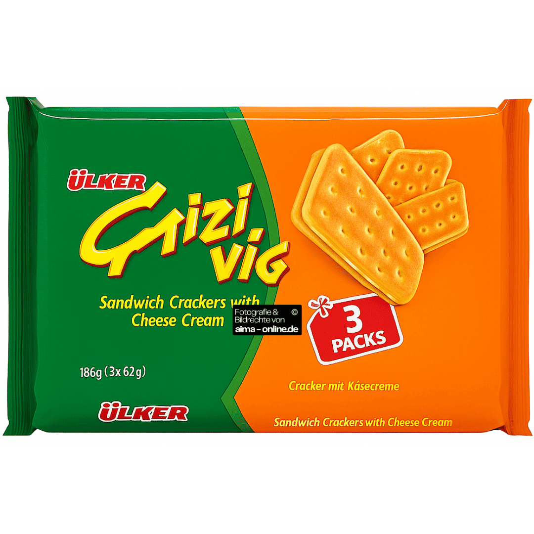 Ülker - Cizivic Sandwich Crackers mit Käsefüllung 186g