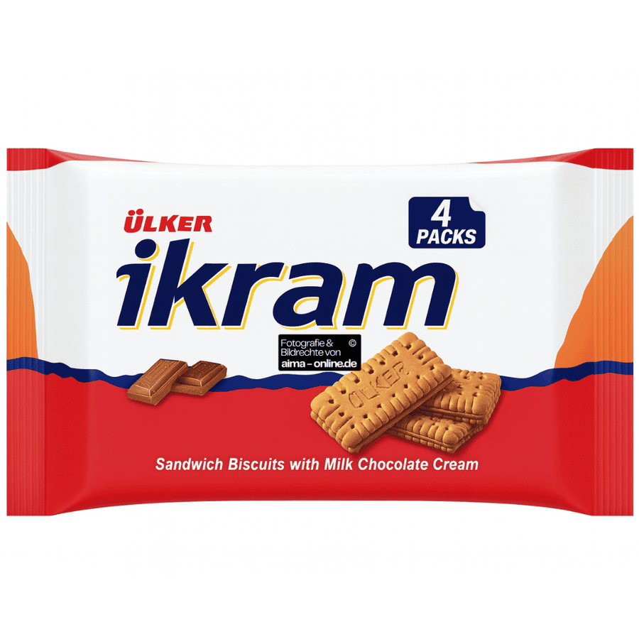 Ülker - Ikram Biskuit mit Milch & Schokoladencreme 4er 4x84g