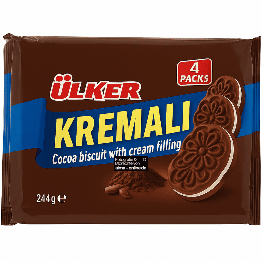 Ülker - Schokoladen Biscuit mit Cremiger Füllung, Kremali Kakaolu Bisküvi 244g