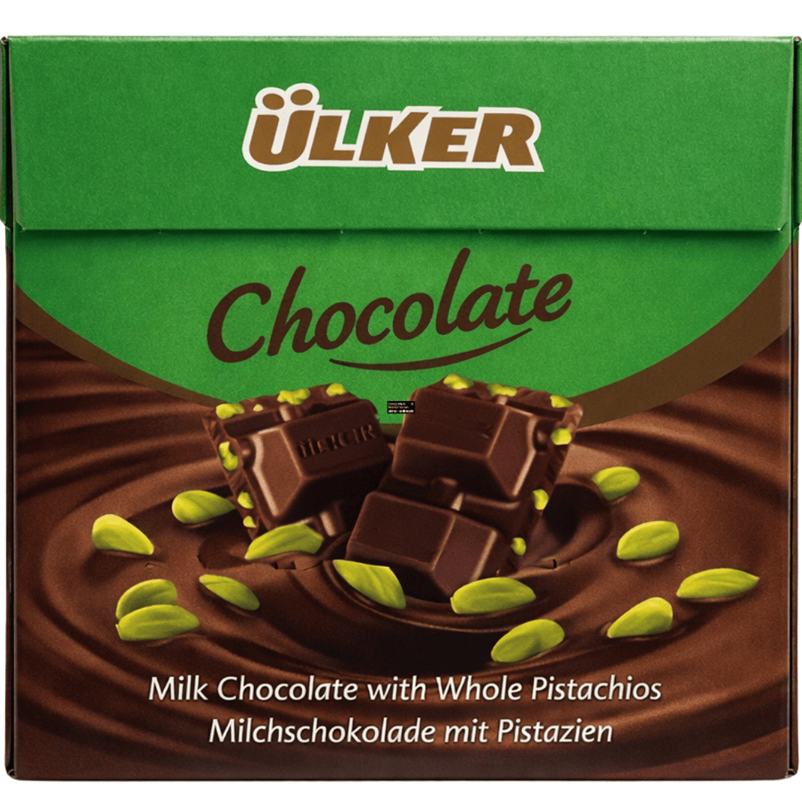 Ülker - Milchschokolade mit Pistazien 65g (6er Pack)