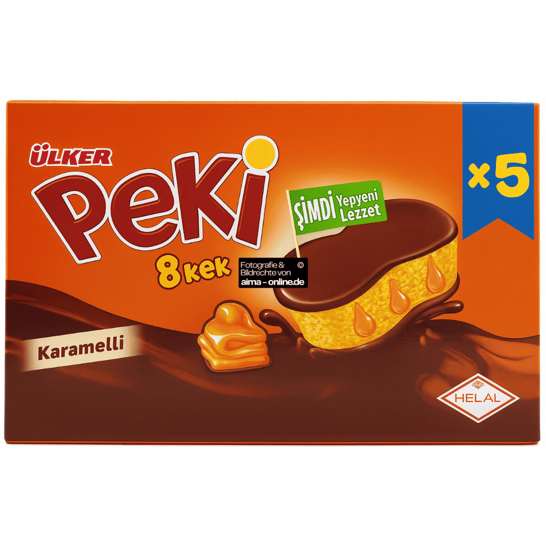 Ülker - Peki 8 Keks Karamell, Karamelli 5er 5x42g