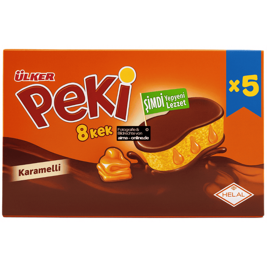 Ülker - Peki 8 Keks Karamell, Karamelli 5er 5x42g