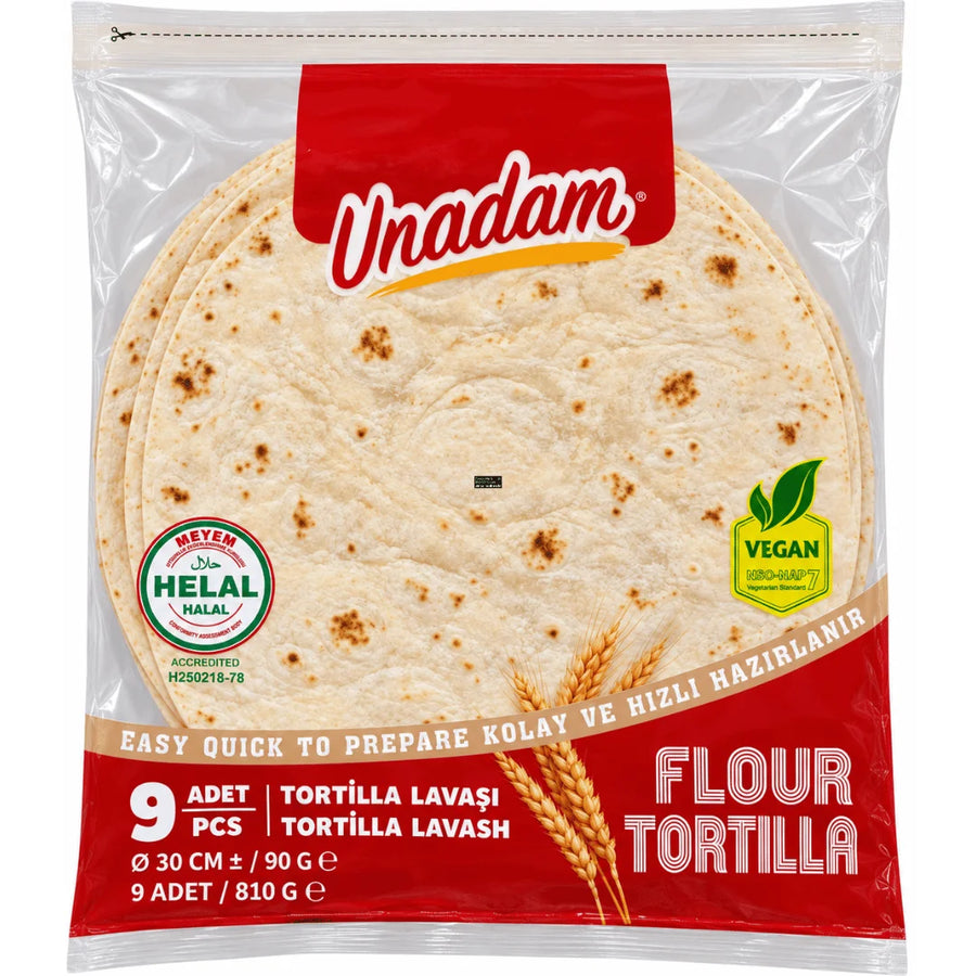 Unadam - Tortilla Lavash, 9 Stück ca. 30cm 810g