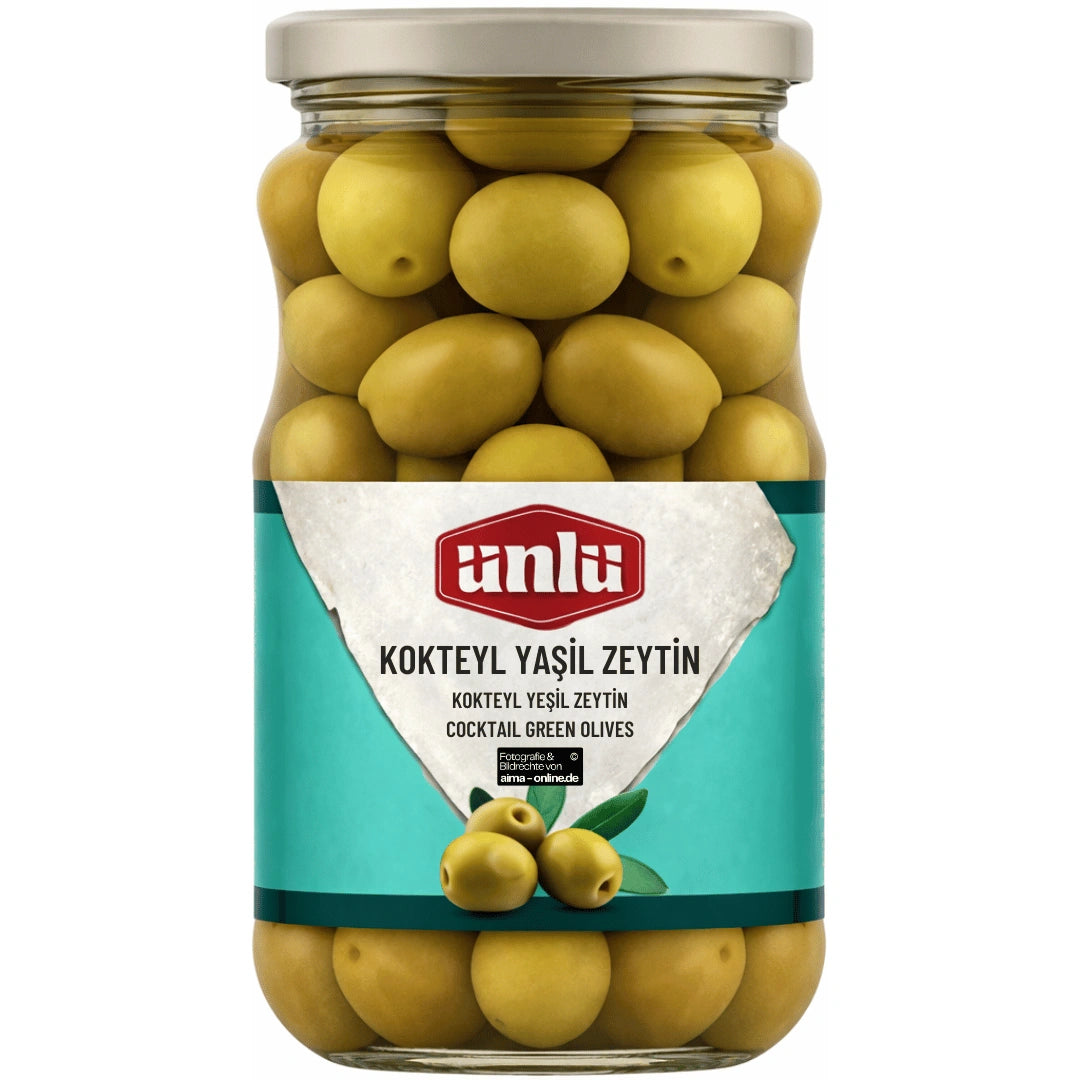 Ünlü - Kokteyl Yeşil Zeytin, Cocktail-Grüne Oliven 320g