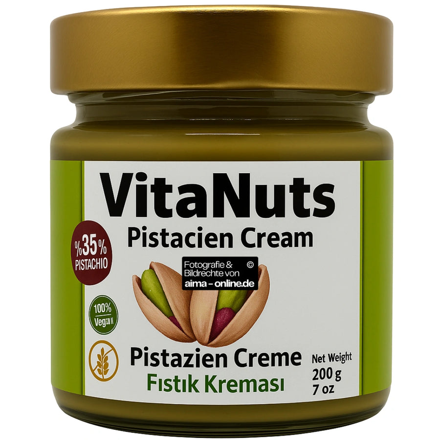 Pistazien Creme 35% Pistazien, Antep Fistik Kremasi 35% Fistik 200g