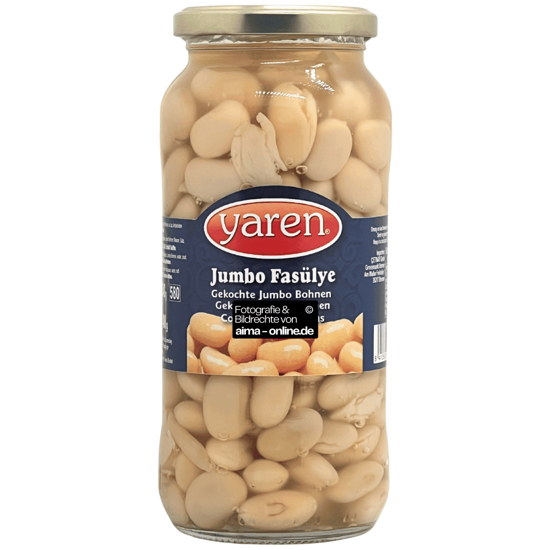Yaren - Gekochte Jumbo Bohren, Jumbo Fasulye 540g