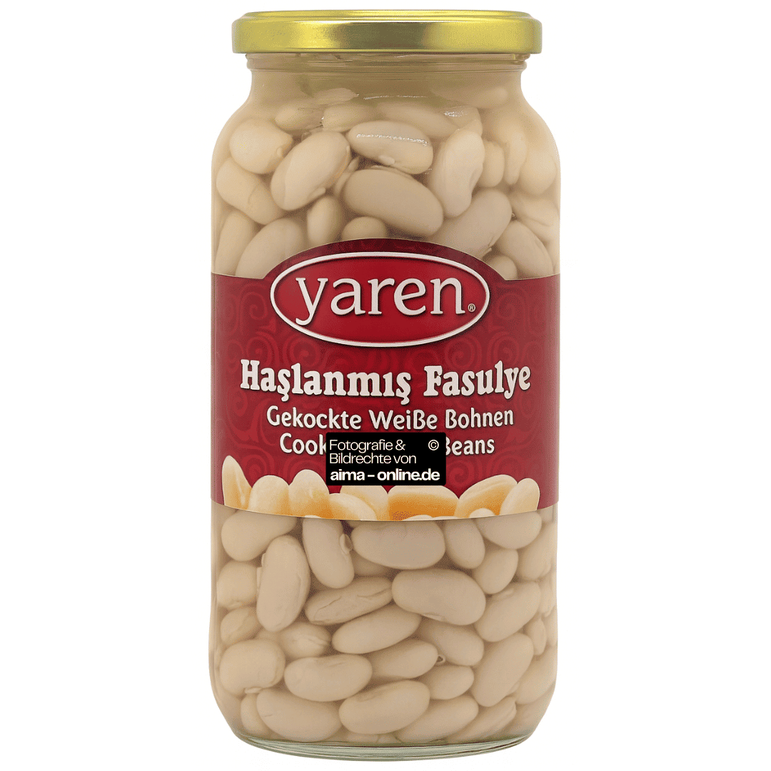 Yaren - Gekochte Weiße Bohnen, Haslanmis Fasulye 540g