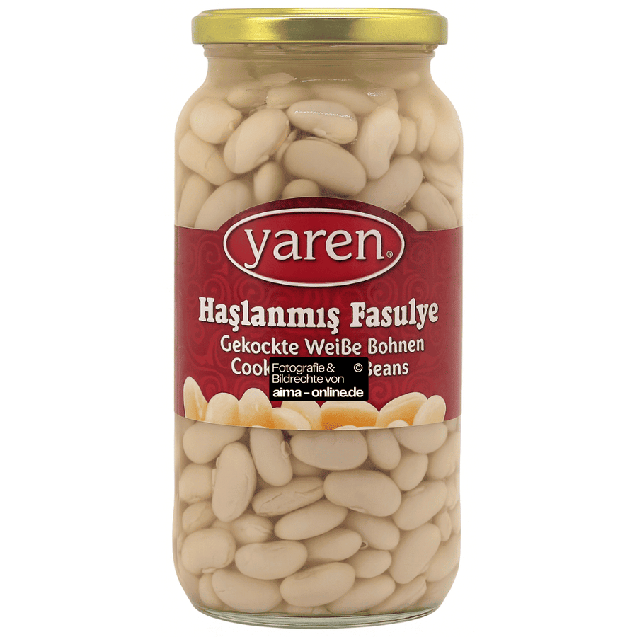 Yaren - Gekochte Weiße Bohnen, Haslanmis Fasulye 540g