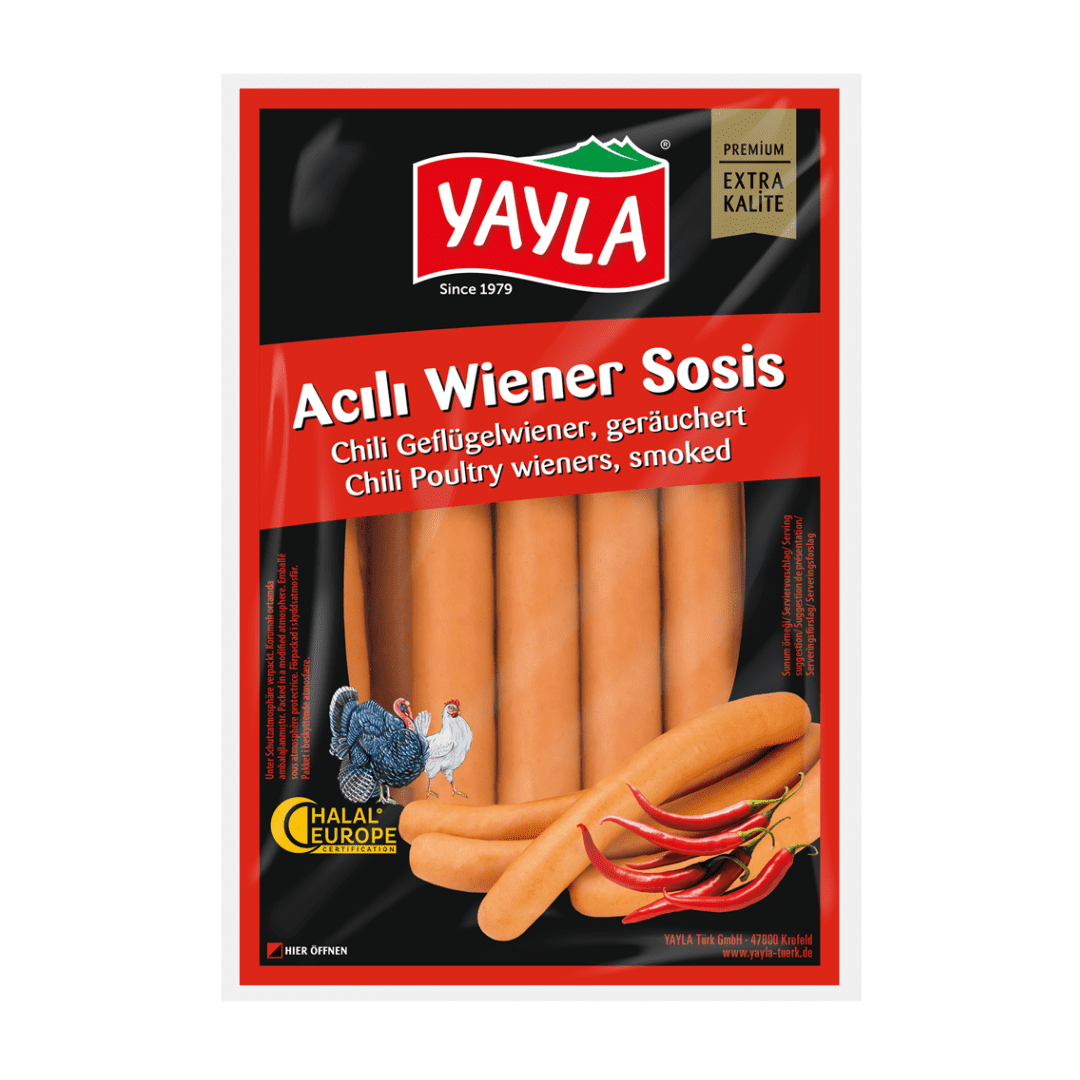 Yayla Chili Geflügelwiener 400g