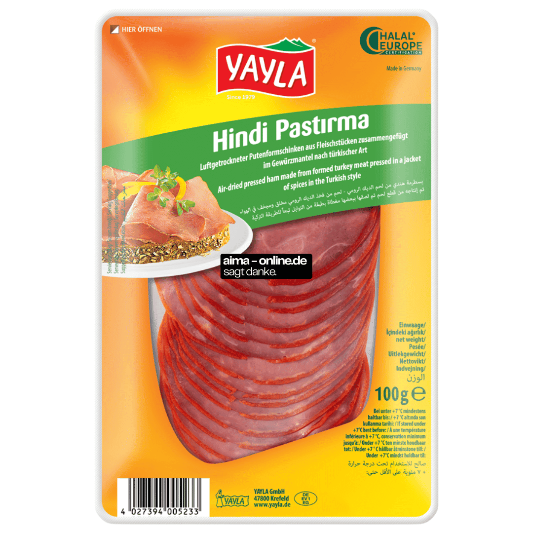 Yayla - Putenformfleischschinken Hindi Pastirma 100g