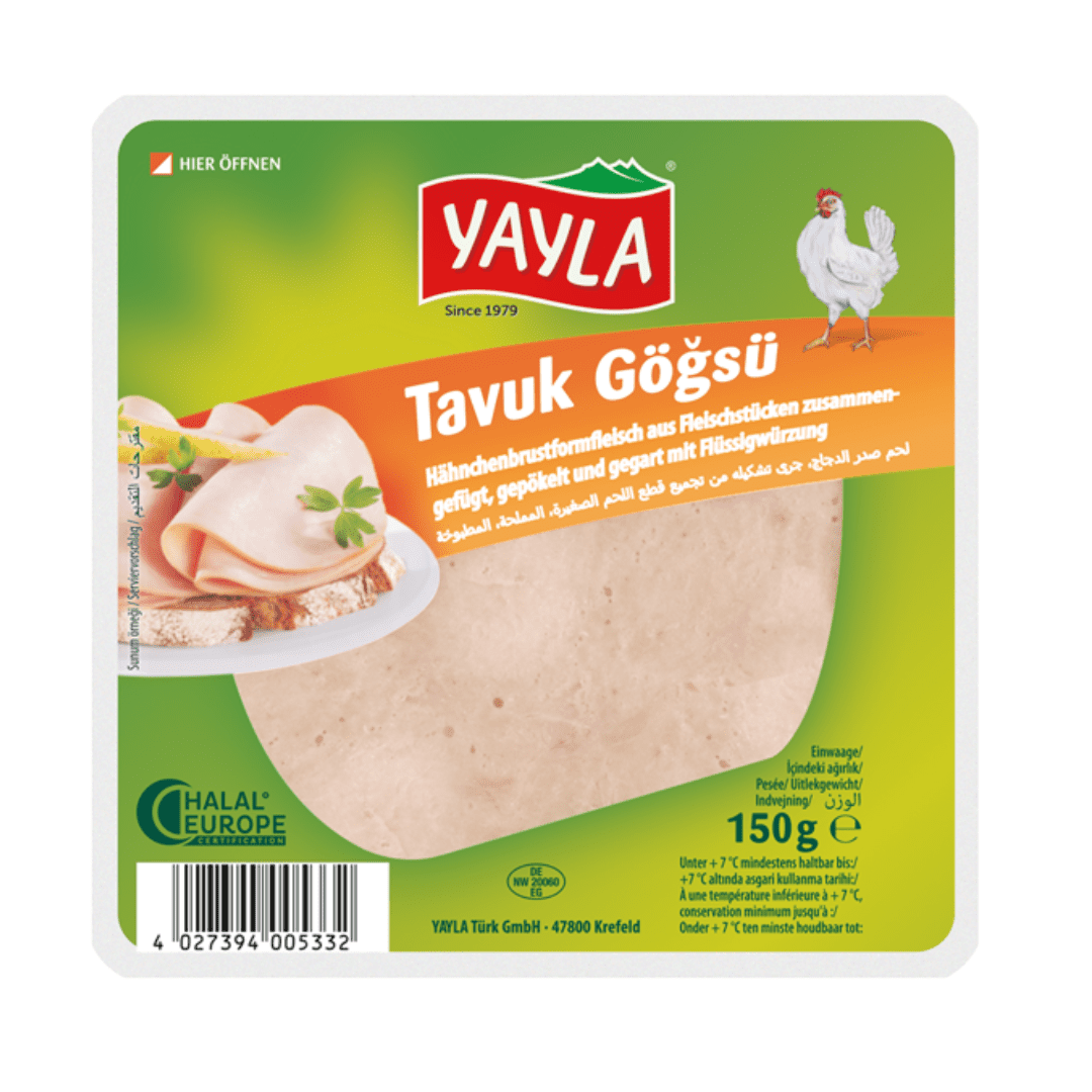 Yayla Tavuk Gögsü Tavuk Göğsü Form Et 150gr